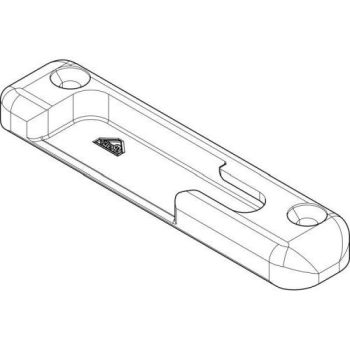   Roto NT/NX biztonsági cink záródarab, sima talpú, 18mm, balos, fa nyílászáróhoz (260382)