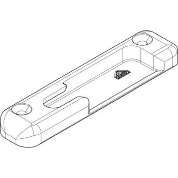   Roto NT/NX biztonsági cink záródarab, sima talpú, 18mm, jobbos, fa nyílászáróhoz (260383)