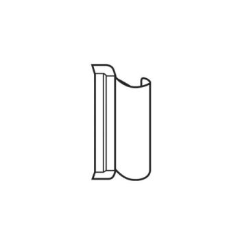   Roto NT PVC K/A 100 Ollócsapágy-középtakaró, fehér  (230252)