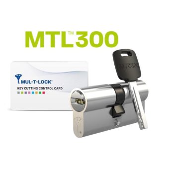   MUL-T-LOCK MTL-300 BS NST biztonsági hengerzárbetét 31/31, 5-kulcsos, nikkelezett