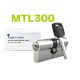 MUL-T-LOCK MTL-300 BS NST biztonsági hengerzárbetét 45/45, 5-kulcsos, nikkelezett