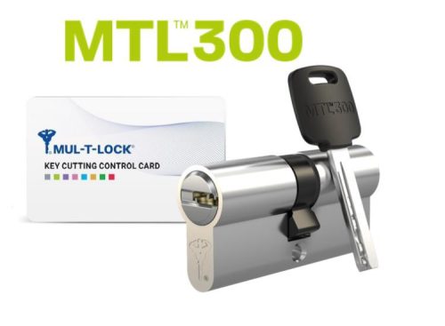 MUL-T-LOCK MTL-300 BS NST biztonsági hengerzárbetét 31/35, 5-kulcsos, nikkelezett