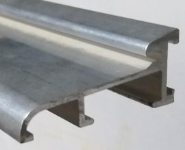 H.G. WESER 52 alumínium tokalsó profil, nyers, 2m-es szálban