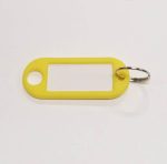 Beírós kulcsjelző lap, műanyag, citromsárga
