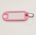 Beírós kulcsjelző lap, műanyag, rózsaszín