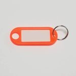 Beírós kulcsjelző lap, műanyag, video narancssárga