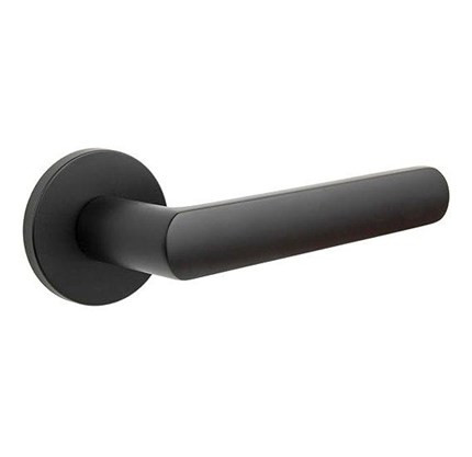 BETA fekete körrozettás kilincsgarnitúra - bevezető áron