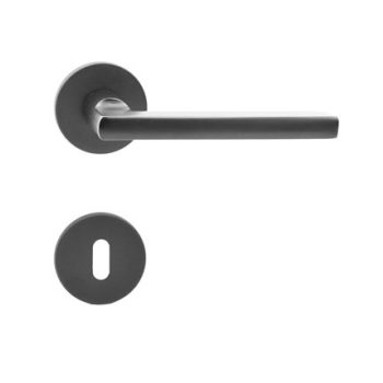 BASIC - DANIELA antracit körrozettás kilincsgarnitúra