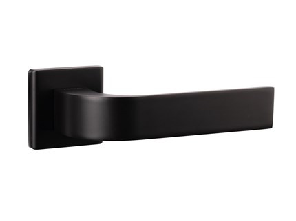 GAMMA fekete négyzetrozettás kilincsgarnitúra - bevezető áron