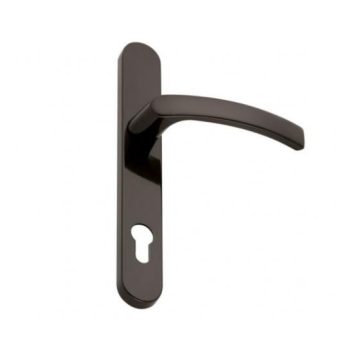   OPERA alu antik porszórt keskeny címes bejárati ajtókilincs 92 PZ