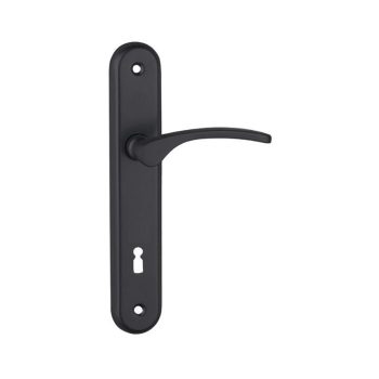   RICKY VISION fekete porszórt hosszúcímes kilincsgarnitúra