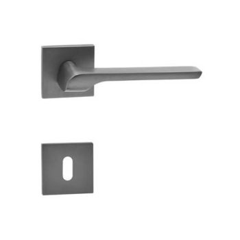 BASIC - SYDNEY antracit négyzetrozettás kilincsgarnitúra