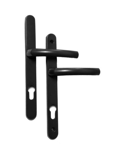 Szerelt portál veretgarnitúra 92 PZ, FEKETE, 3-csavaros, keskeny